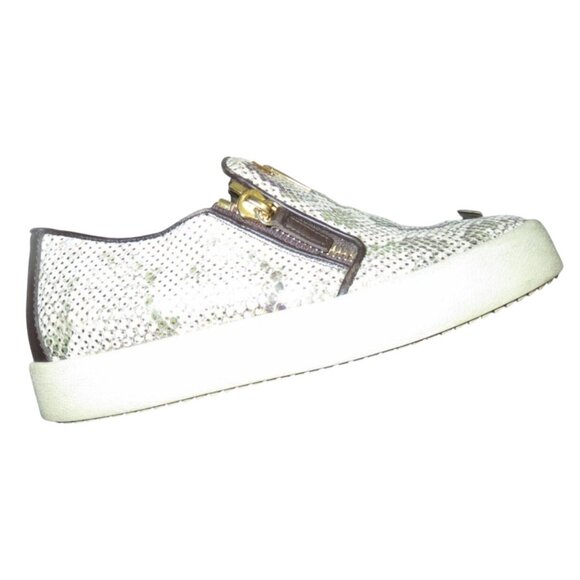 Giuseppe Zanotti Python Embossed Italian Leather Devon Skate Shoes Sneakers 9 39 - Picture 7 of 10